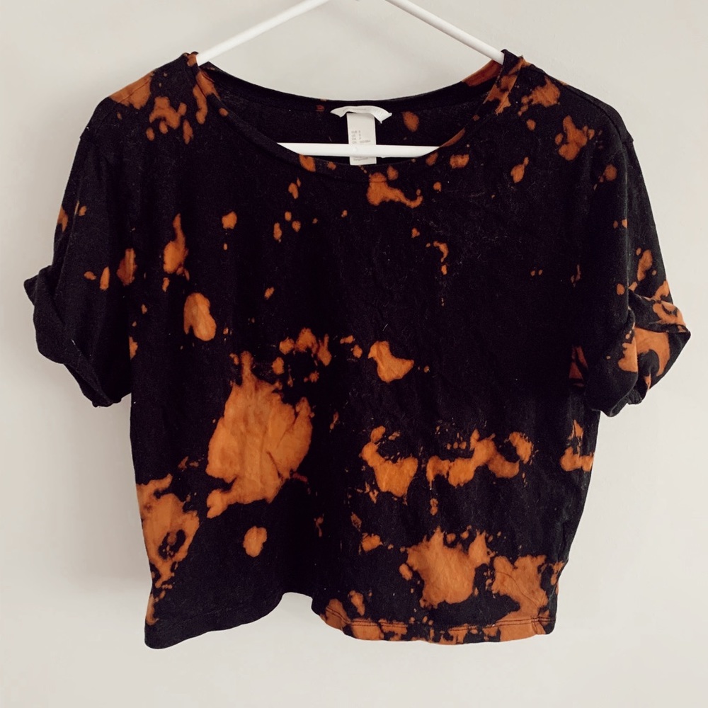 Tie Dye crop t shirt